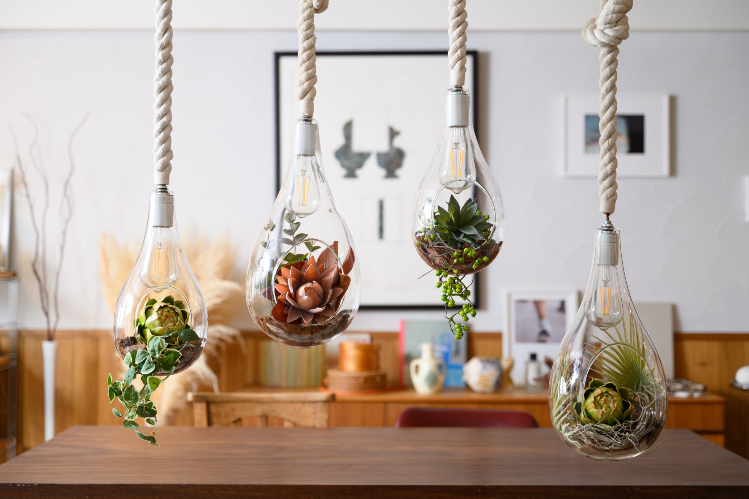 BOTANIC HANGING LIGHT with FAKEGREEN