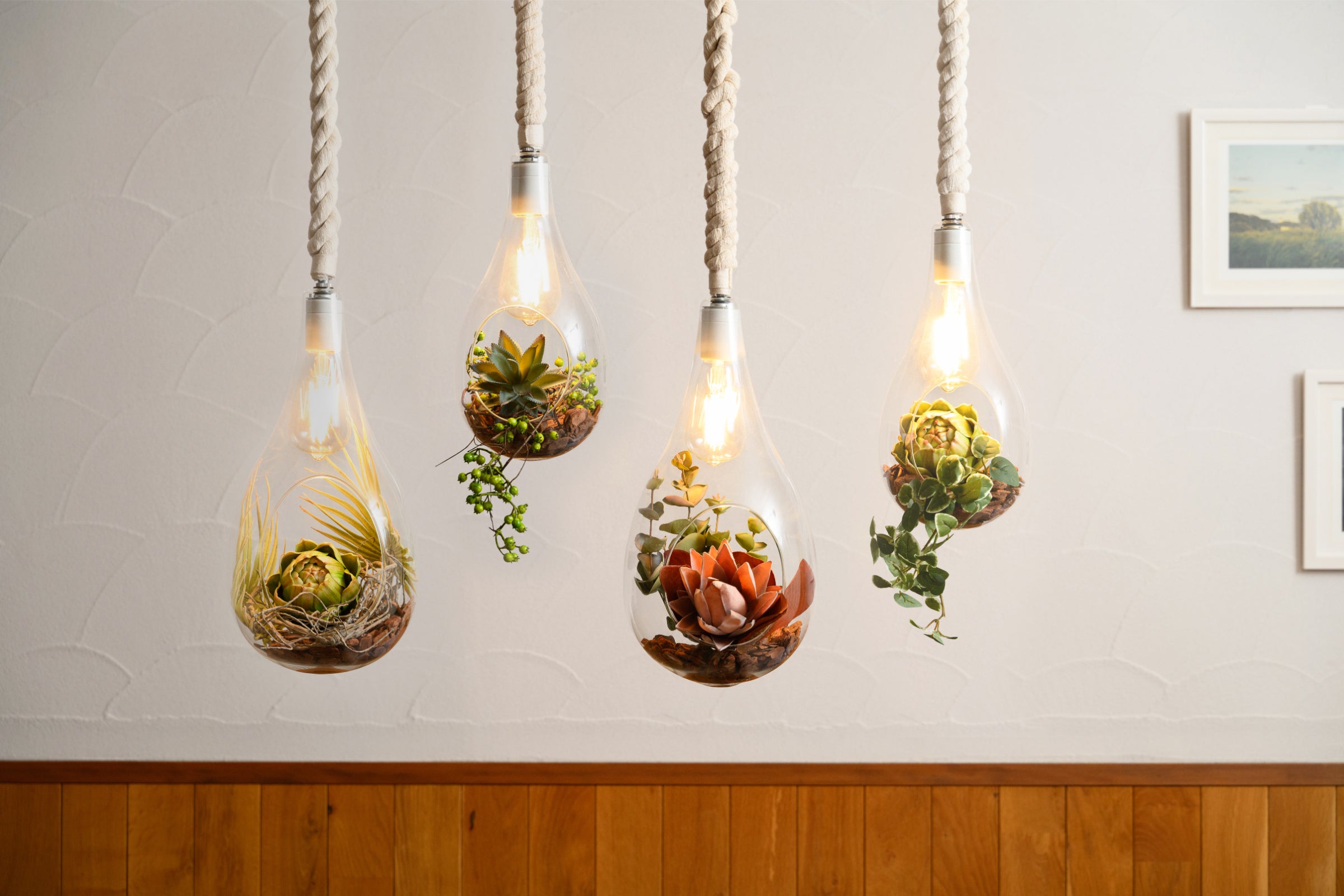 BOTANIC HANGING LIGHT with FAKEGREEN