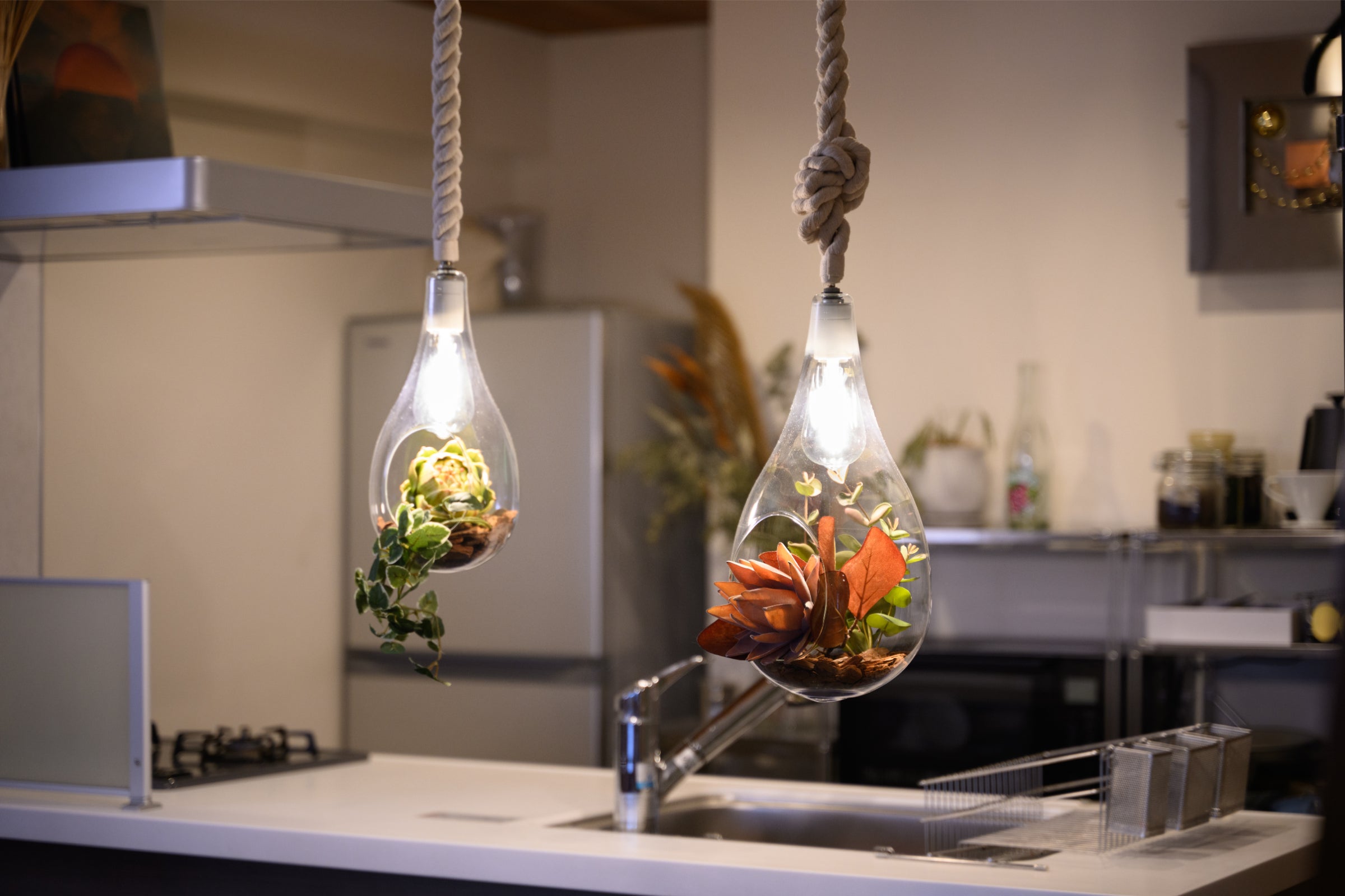 BOTANIC HANGING LIGHT with FAKEGREEN