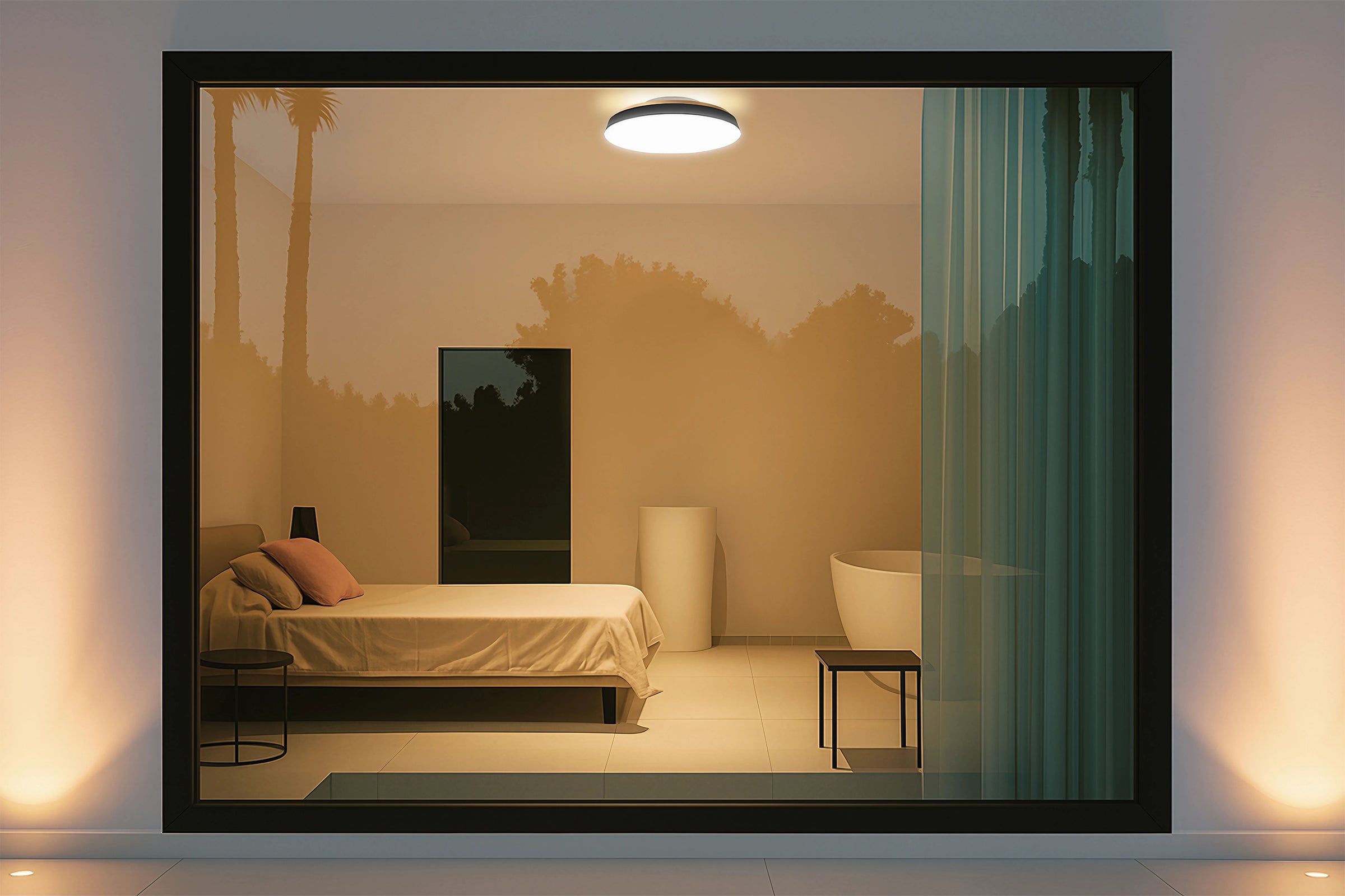 希少 タジ・ウッド＆シェラー スワンランプ WOOD PLEATS CEILING LIGHT