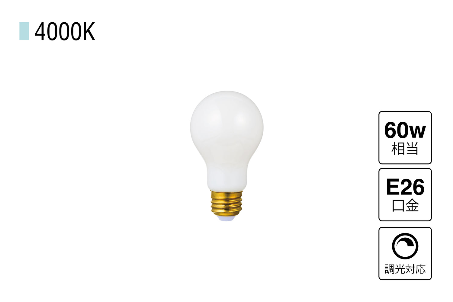 LED SWAN BULB 4000 WHITE EDISWAN