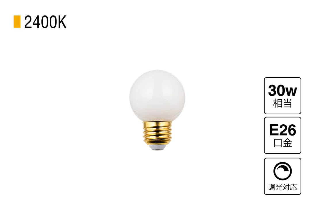 LED SWAN BULB 2400 G50 BALL E26